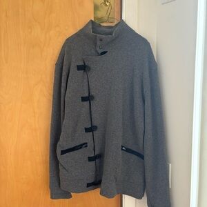 Emporio Armani Shirt Jacket with Off-Centre Fastening in Virgin Wool (L)